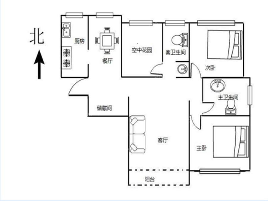 六安长安城 3室 2厅 118平米