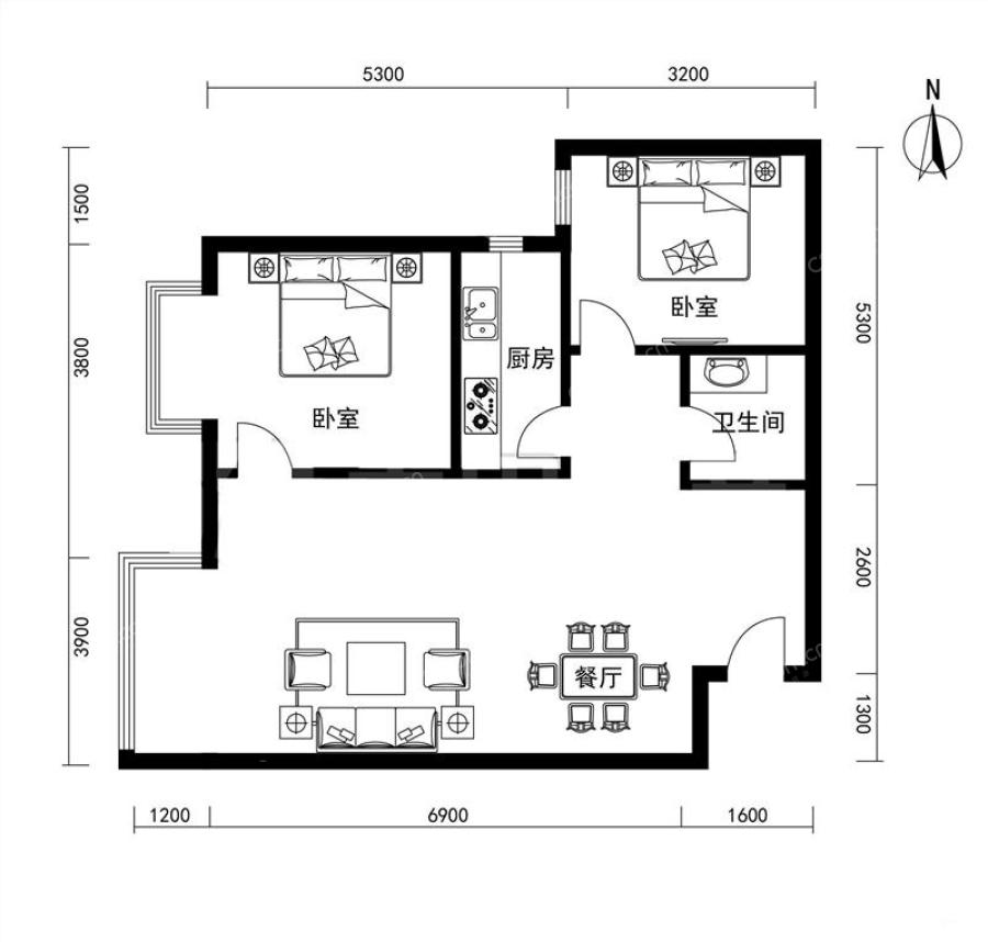 户型主卧客厅美景东方小区简介residential community查看更多小区