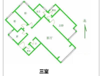 润龙家园 2室 1厅 89.67平米