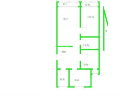 宝盛里小区 2室 1厅 64.04平米