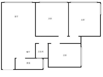 富春山庄园 3室 2厅 95平米