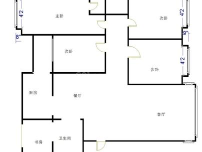 仙鹤大道168号 4室 2厅 160平米