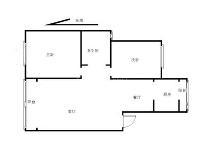 万福小区（安置房） 2室 2厅 84平米