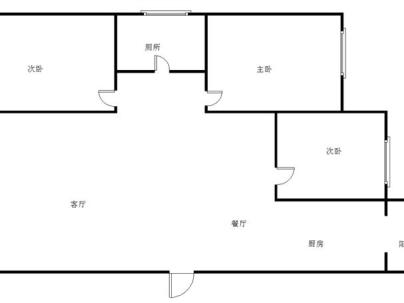 万人小区二期（乐至） 3室 2厅 97.79平米