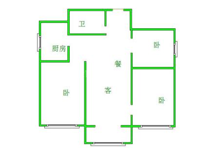 锦绣庄园 3室 1厅 108平米