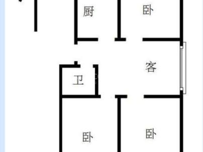 西沂河小区 3室 1厅 62.37平米