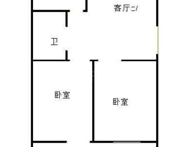 东沂河小区 2室 1厅 56.71平米
