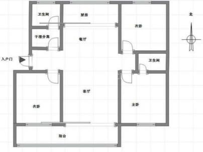 富东花园 3室 2厅 125平米
