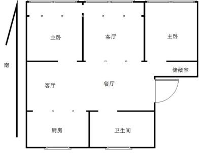 富源花园 3室 2厅 122平米