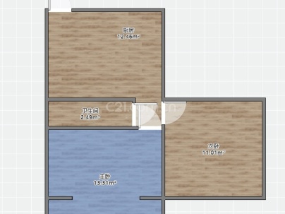 下吕浦1区海鸥 2室 1厅 49.5平米