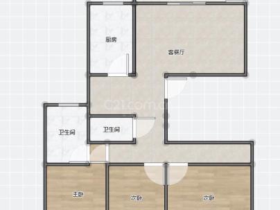 三江浦东景园 3室 2厅 137平米