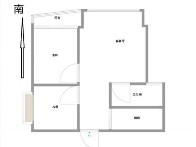 麻行小区 2室 1厅 90平米