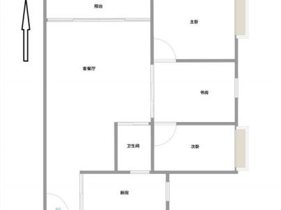 麻行小区 3室 2厅 100平米