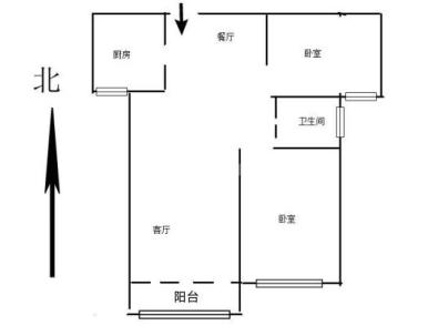 景西嘉园 2室 2厅 82平米