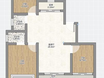 瓯鹿幸福里 3室 2厅 140平米