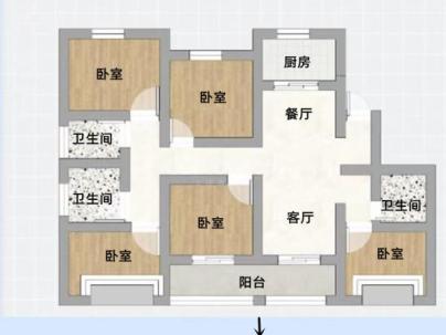 新塘东苑 5室 2厅 160.57平米