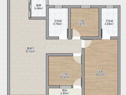 文澜府邸 3室 2厅 91平米