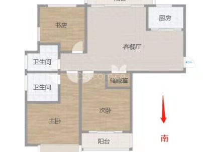吕家岸锦园 3室 2厅 130平米