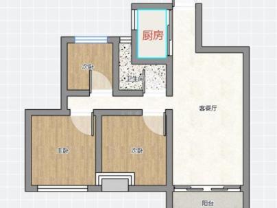 滨沁华庭（洪殿单元f-28地块） 3室 2厅 104平米