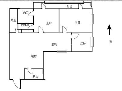 金来大厦 3室 1厅 131平米