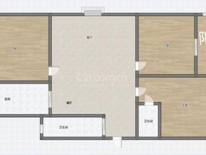 新龙公寓 3室 2厅 125平米