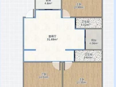 双绣锦园 3室 2厅 128平米