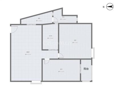 欣翔大厦 2室 2厅 64平米