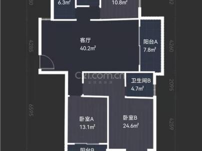 汤锦园 3室 2厅 154平米