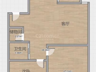 温迪锦园 2室 2厅 98平米