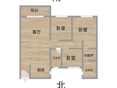 双桥小区 3室 2厅 105平米