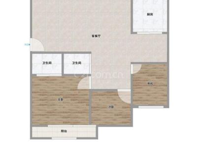 兴浦小区 3室 2厅 124平米