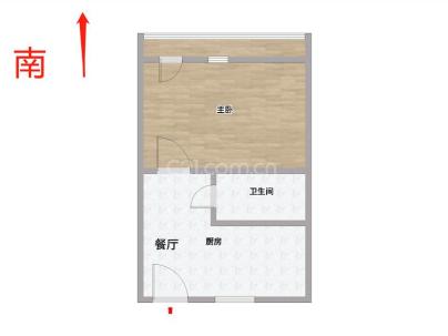 水心柏组团 1室 1厅 38.5平米