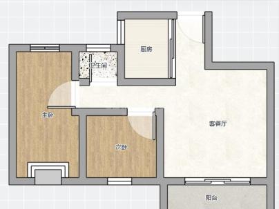 西山D13号地块（豪顺景园） 2室 1厅 92平米