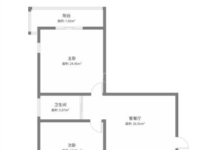 双莲小区(双莲大楼） 2室 1厅 64平米