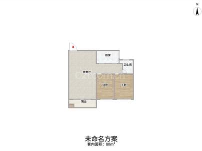 富悦江庭(上江村黄屿单元C-16地块) 1室 1厅 78平米