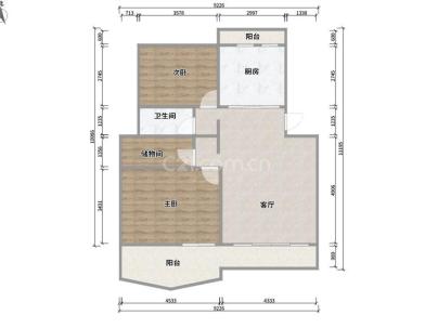 侨祥锦园 3室 2厅 103平米