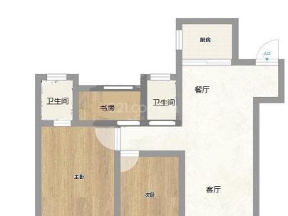 吾悦广场(澜悦府) 3室 2厅 125平米