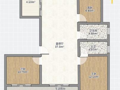华鸿中央湖公馆 4室 2厅 126平米