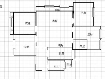 锦旭嘉苑 3室 2厅 155平米
