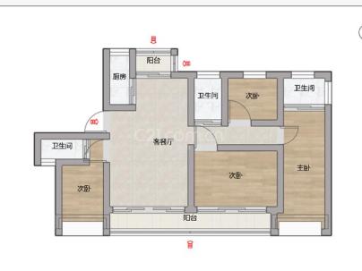 翠景佳苑 4室 2厅 177平米