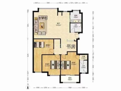 宏欣家园 4室 2厅 142平米