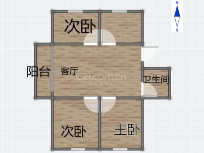 龙沈新村 3室 1厅 106平米
