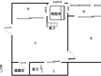 安平大厦 1室 1厅 51平米