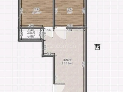 南亚都市花园 2室 1厅 70.56平米