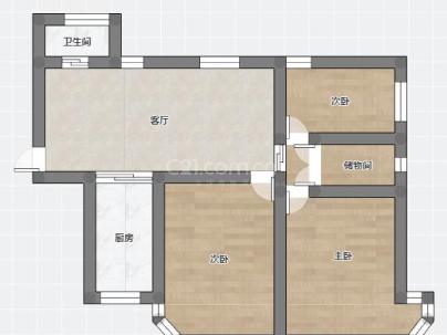 水心竹组团 2室 2厅 85平米