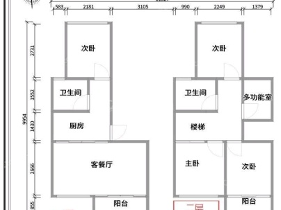 橡树湾 4室 2厅 167平米