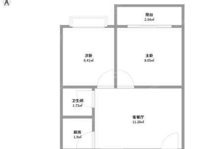 永川锦园 2室 1厅 84平米