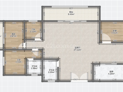 教新红色家园 4室 2厅 148平米