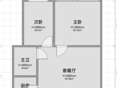 永川锦园 2室 1厅 77平米