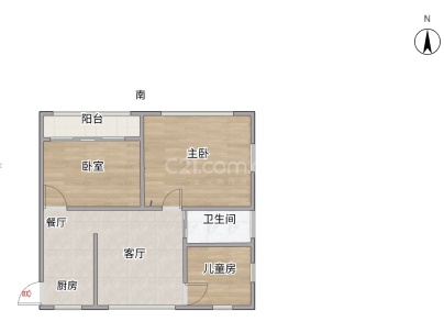 黎明侨村巷 2室 2厅 90平米